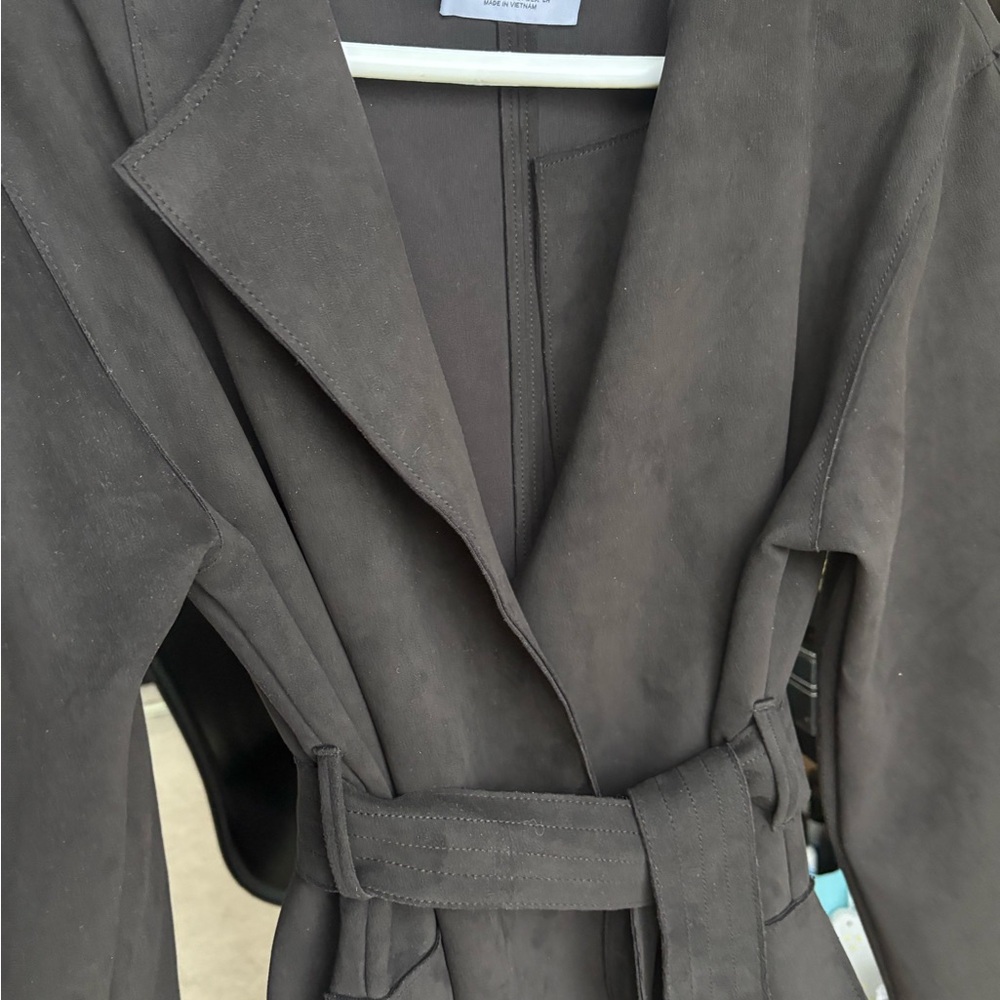 Women's Charcoal Belted Jacket